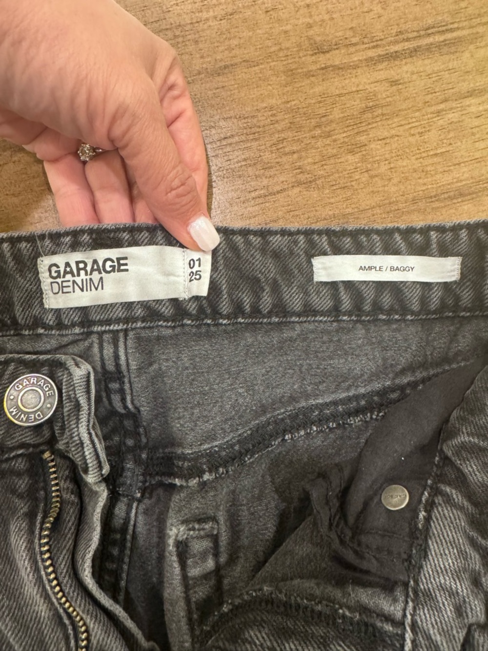 Garage Black Ample Baggy Jeans - Picture 3 of 5